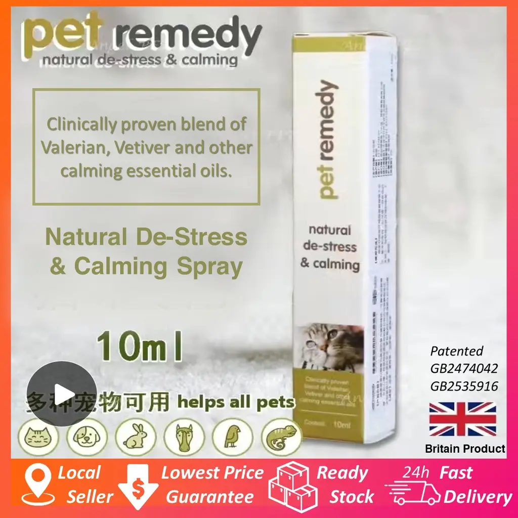 Pet Remedy Natural Destress and Calming Spray for Animals Kucing Spray Destress dan Bertenang