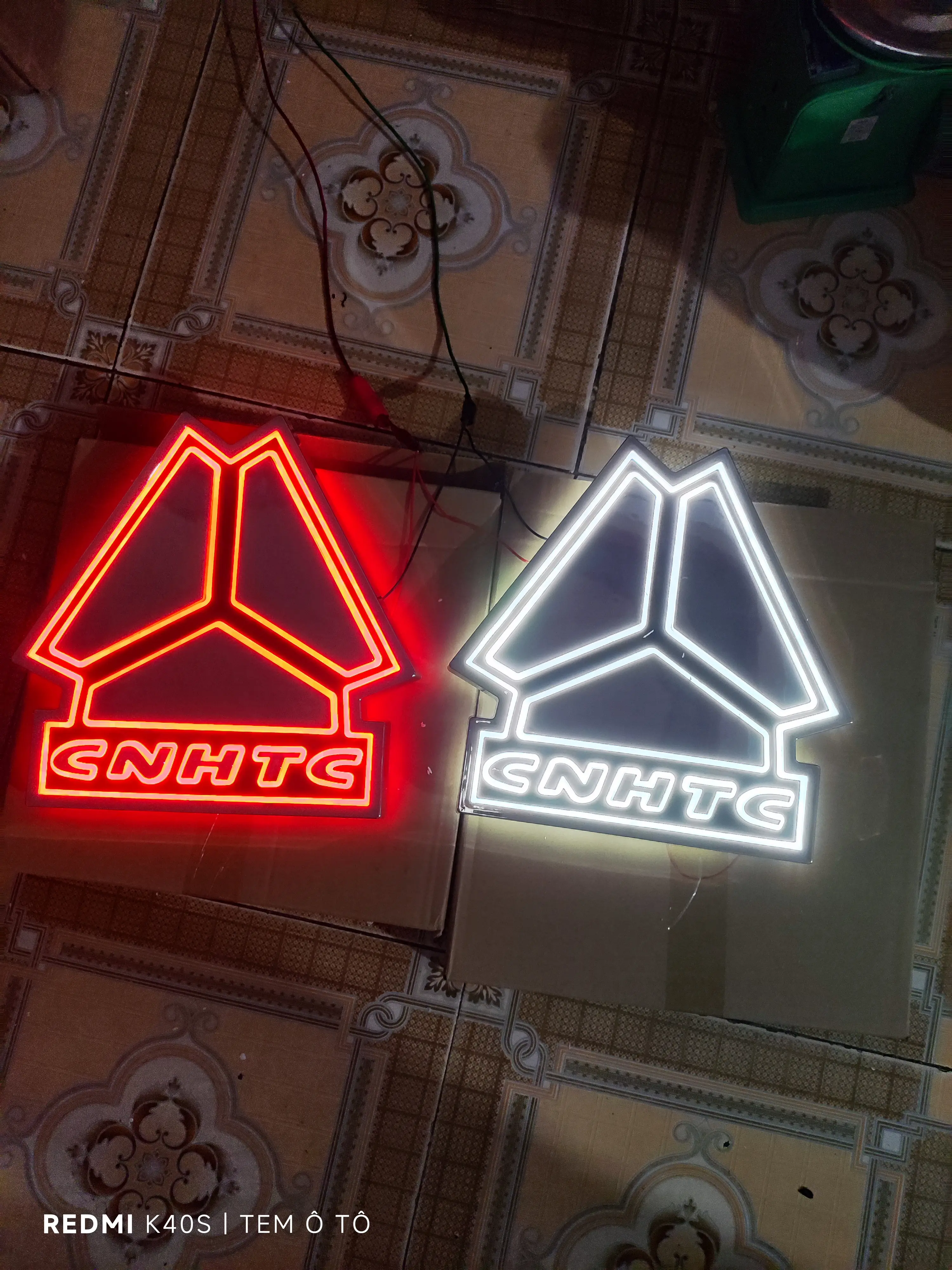 Logo Led Howo BEN A7 GA CƠ kích thước 29.5cm v
