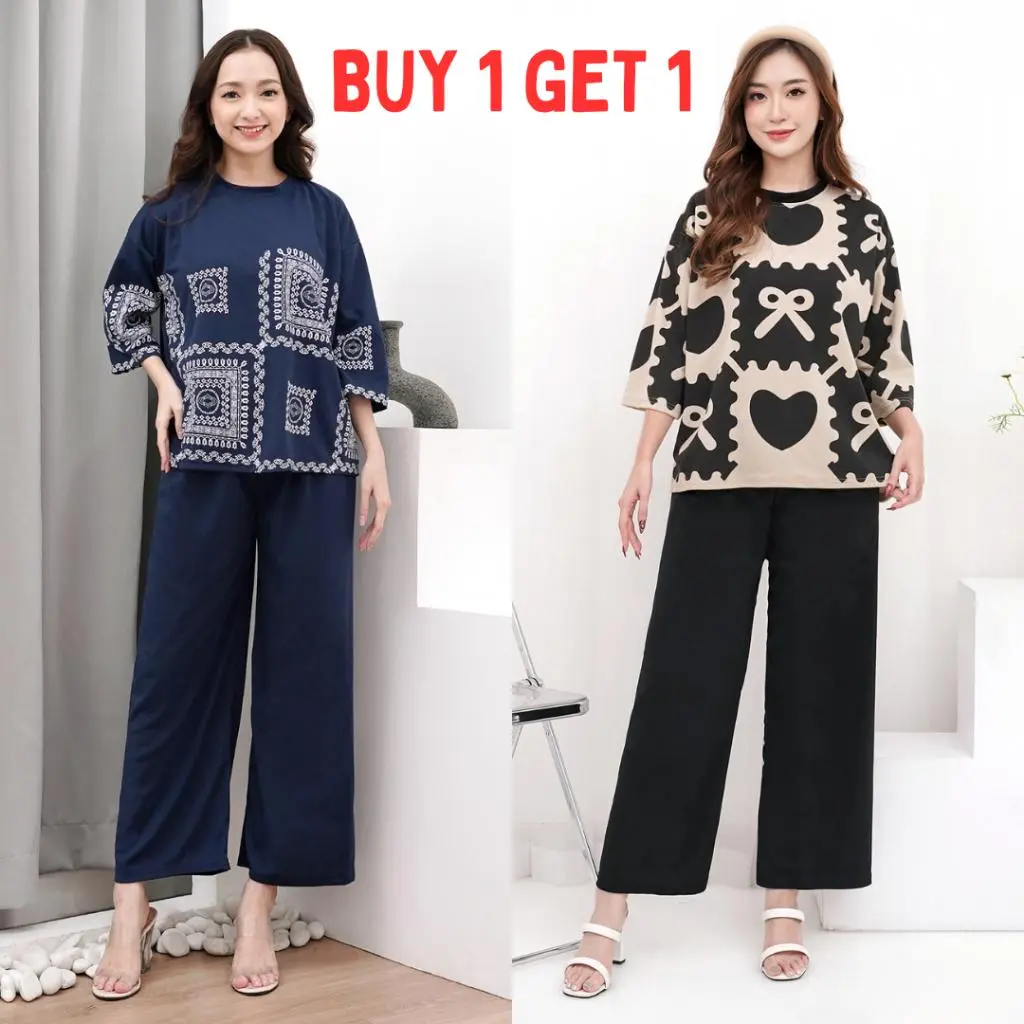 SF - BUY 1 GET 1 SETELAN TALUNA & LIFEY SETELAN WANITA / SETELAN CELANA PANJANG WANITA / SETELAN