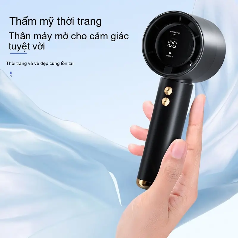 Quạt cầm tay USB 100 bánh răng tốc độ cao Quạt sạc cầm tay Tuổi thọ pin dài lâu 1