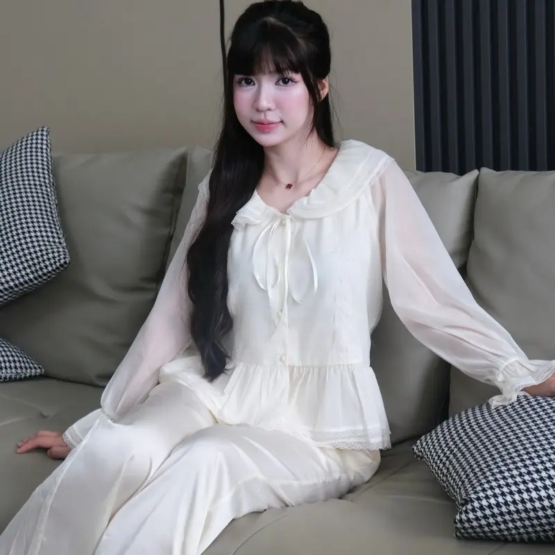 Đồ ngủ MiTi tiểu thư phối voan bèo