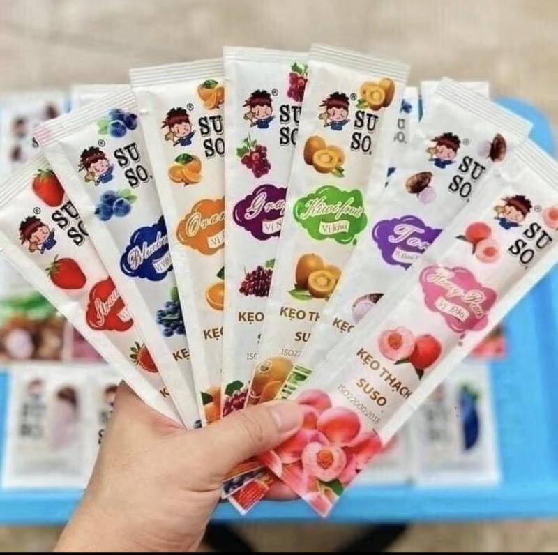 túi 800g thạch trái cây giòn dai Su So thơm ngon 0