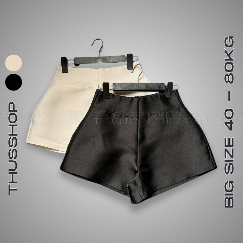 Quần Short Đùi Tafta Baby Cạp Siêu Cao BIGSIZE Sooc Nữ Ngắn Phối Túi Kiểu Ống Phồng Rộng Hàng Thiết Kế QC TA-982