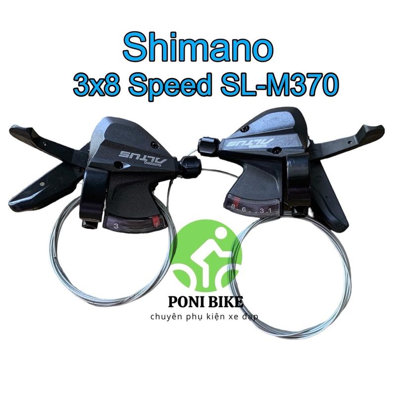 Bộ tay đề xe đạp Shimano Altus ST-M370 3x8speed. Sử dụng xe đạp 3 đĩa 8 líp, Indonesia Đạp Xe Đạp Gắn Xe Đạp Sports