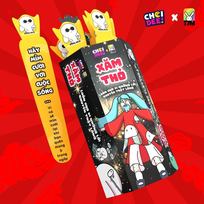 Bộ Trò Chơi Xăm Thỏ Gieo Quẻ May Mắn Phiên Bản Thỏ Bảy Màu X Choidee 0