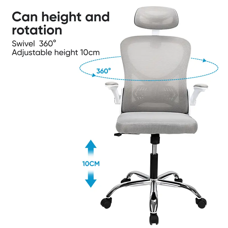 Deli Office Chair / Kursi Kantor / Kursi Kerja Jaring Dengan Senderan Kepala E4930 furniture sandaran 6