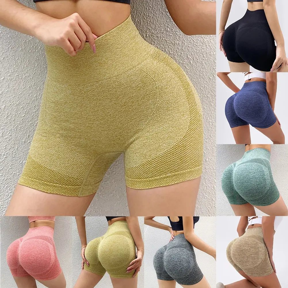 High Waist Yoga Shorts for Women Workout Pants Fitness Running Sportswear Ladies
