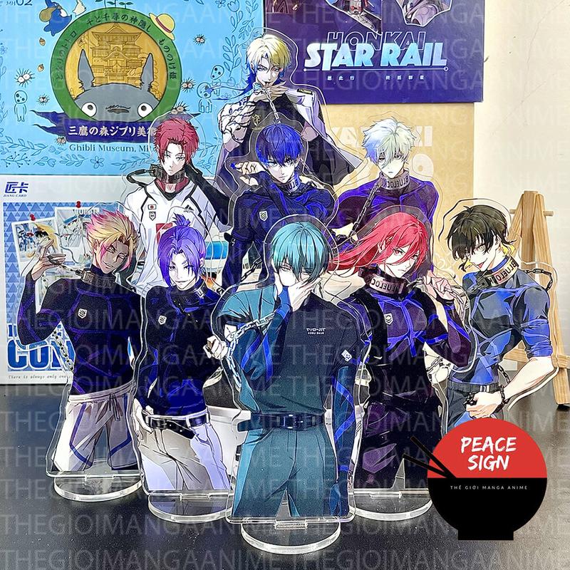 Mô hình Standee BLUE LOCK ver CHAIN anime chibi tượng acrylic mica trang trí nhiều mảnh