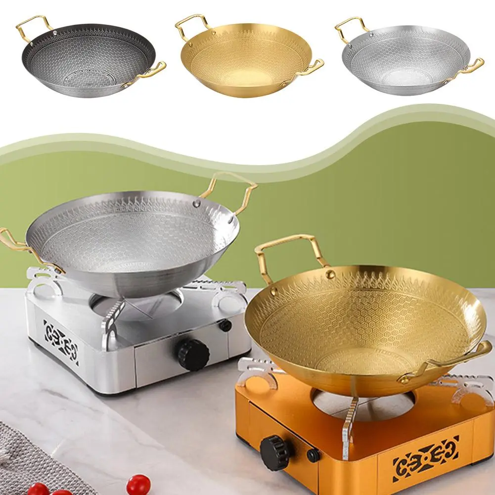 1pcs Stainless Steel Honeycomb Dry Pot Safe And Comfortable Texture Honeycomb Technology A5A6