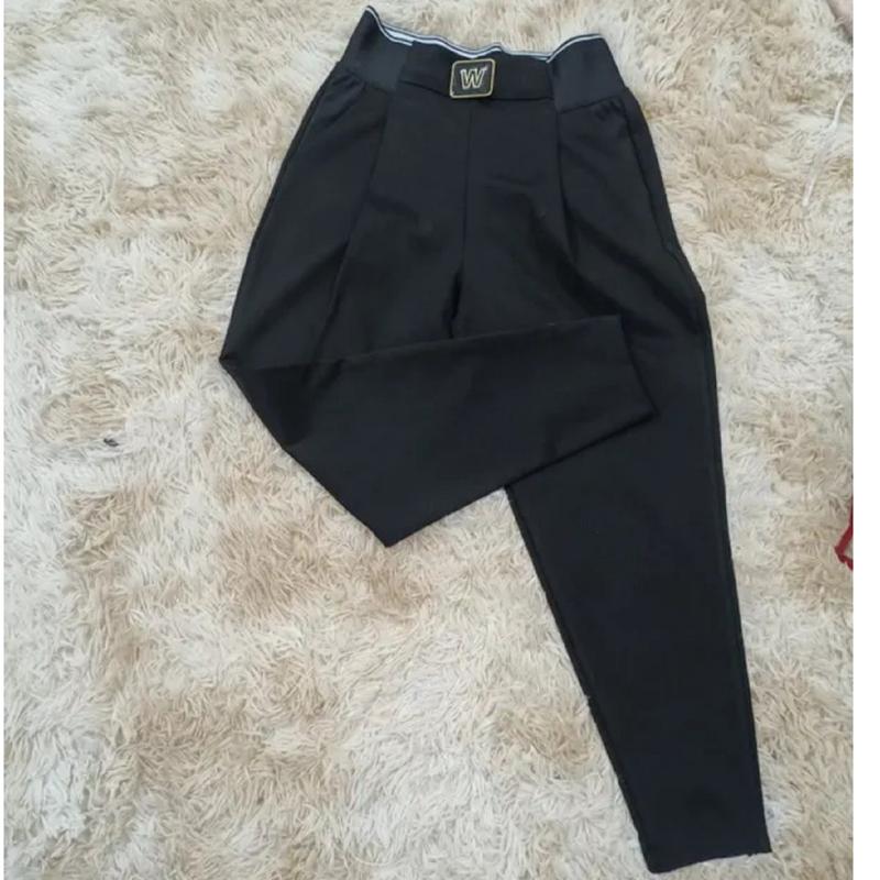 Product Introduction of Quần Baggy Nữ Bigsize Cao Cấp U Mì Co Giãn 4 Chiều Cạp Cao 10cm Trang Trí Chữ W Women Pants 2