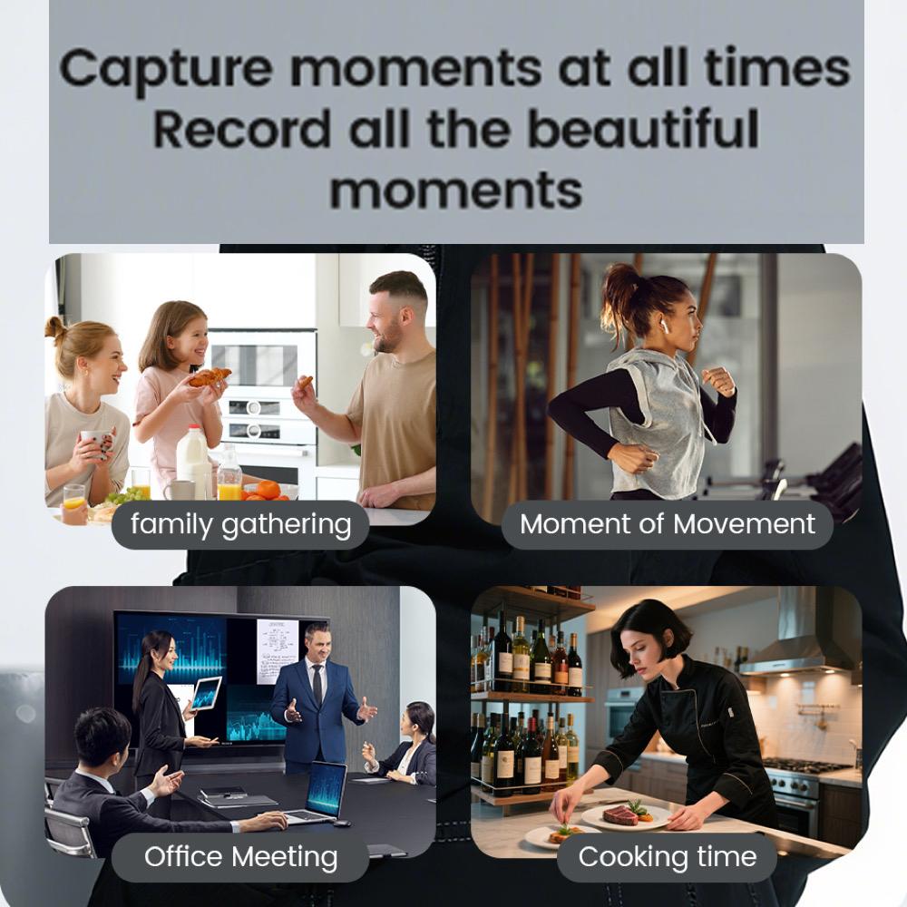 Smart Glasses 800W Camera 1080P Video Recording Voice Assistant Anti-Shake 4GB Memory Sunglasses Blue Tooth Call Translation - Image 4