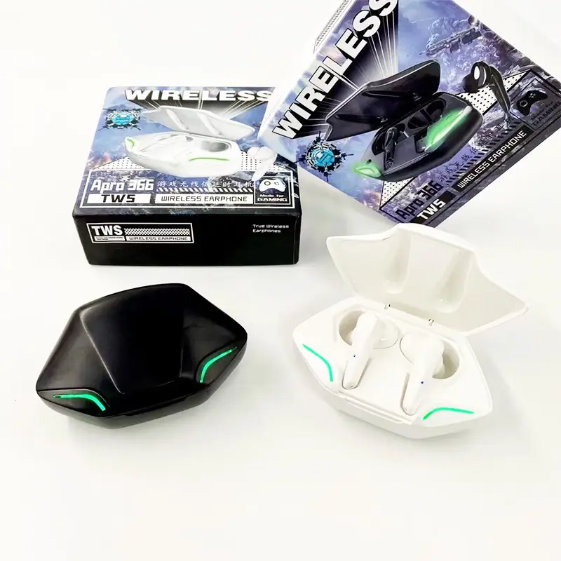Tặng kèm găng tay chơi game Tai nghe Gaming Apro366 Tws Bluetooth 5.0 - Không dây có mic với độ trễ cực thấp 2
