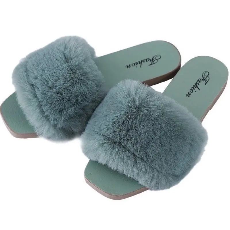 Dép bông quai ngang nhiều màu DéP Nữ DéP Nữ Slipper Women Có Quai 1