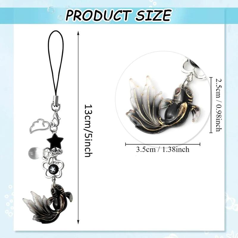 Phone Charm, Koi Fish Design Mobile Phone Strap, Phone Lanyard Charm, Fashion Phone Accessories for Women & Girls 1