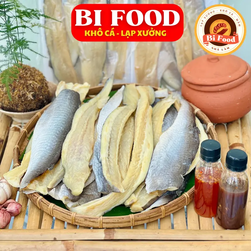 Khô cá dứa cọng 3 nắng loại 1 - TẶNG SỐT ME - BIFOOD - khô cá dứa cọng được tẩm vị vừa ăn không mặn thịt dai thơm mềm - FREESHIP 1