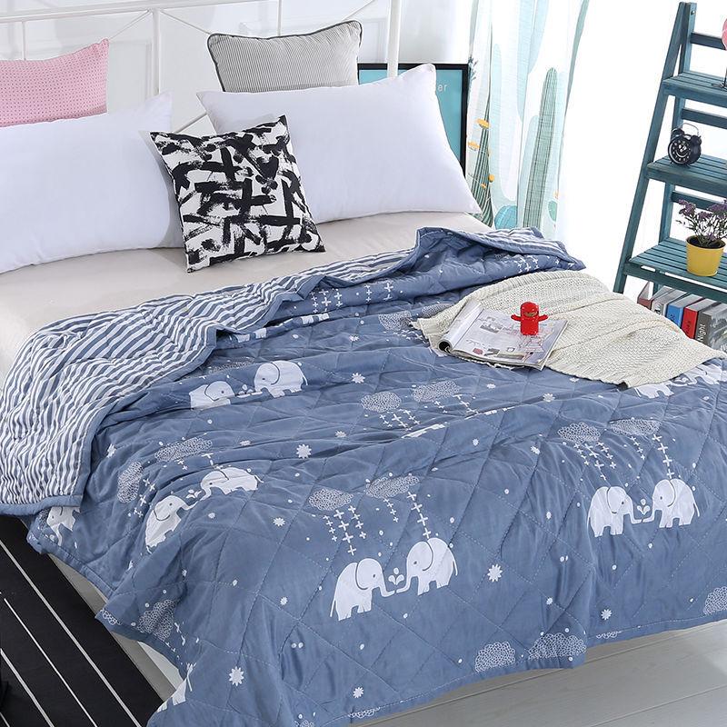 Product Introduction of Factory Direct Supply Summer Blanket Airable Cover Single Double Thin Quilt Gift Quilt Spring and Autumn Duvet Insert Machine Washable Summer Blanket 10