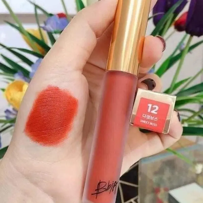 Son kem lì Bbia 12 màu cam cháy Cosmetic Nữ Son Môi 3