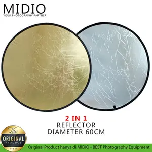 Reflektor Studio Foto 2in1 Midio – Diameter 60cm Silver Tripod Camera