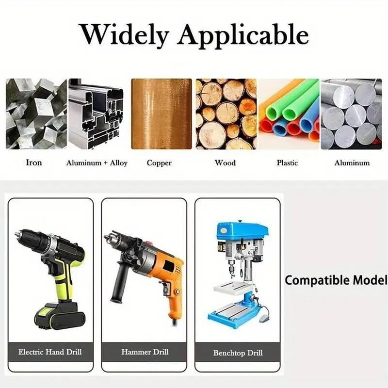 Titanium Twist Drill Bit Set, 135° Tip High Speed Steel Bit Kit, 1.5-10mm Woodworking Drill Bit Set with Storage Box, Suitable for Wood Plastic Fiberglass, Heavy Duty, Hardware, Industrial 7