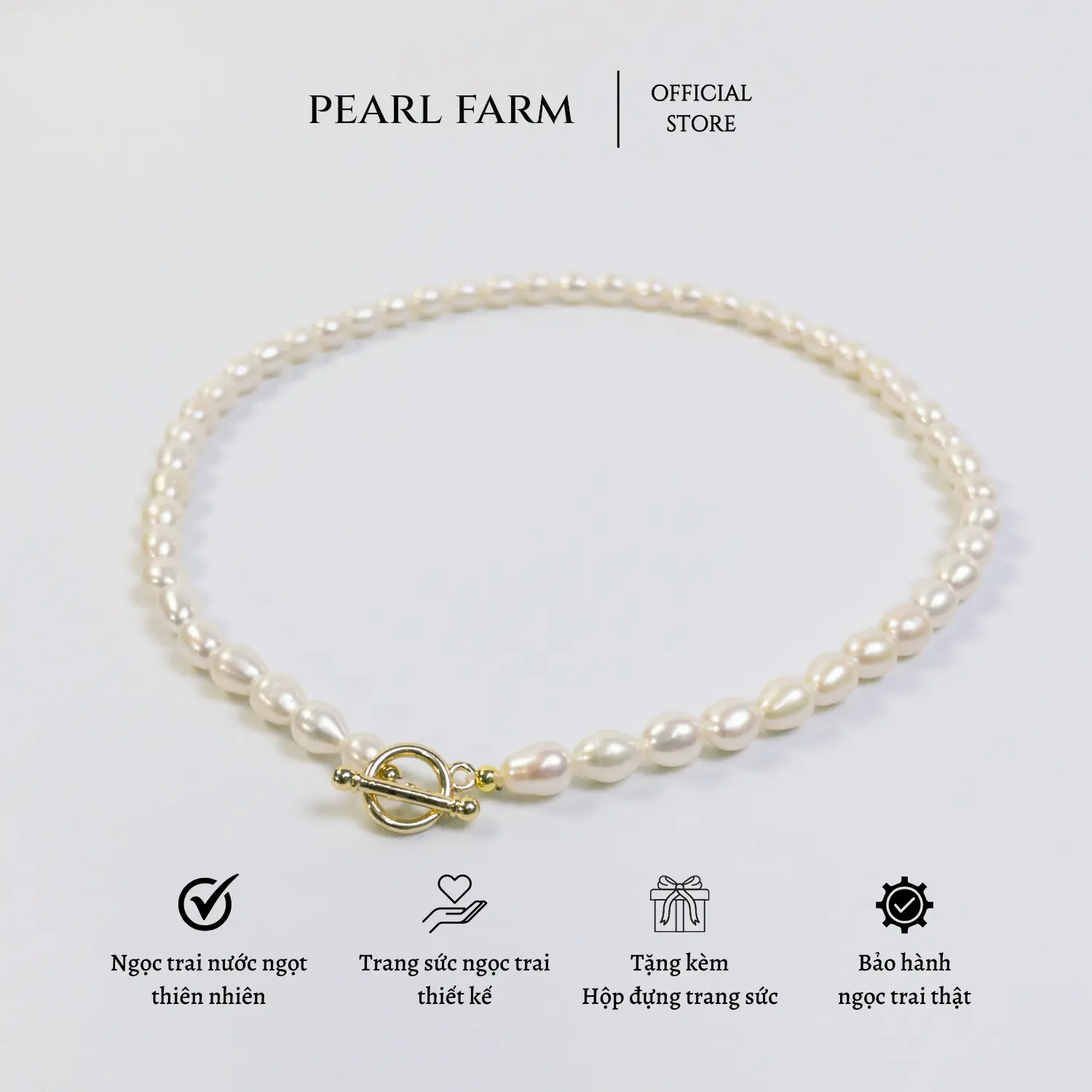 Chuỗi Vòng Cổ Ngọc Trai Thời Trang Khóa O-T Trẻ Trung
