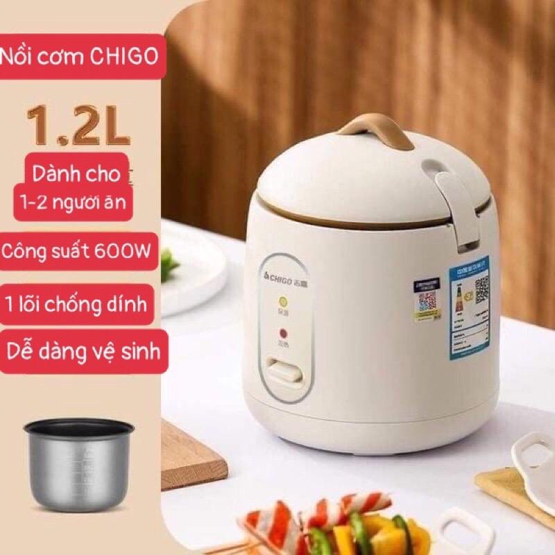 Nồi Cơm Điện Mini ChiGO  Nầu Cơm Hầm Cháo Đa Năng
