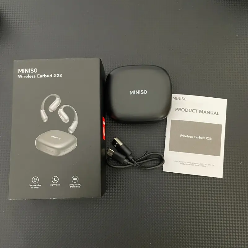 MINISO X28 Wireless Open-ear Design Earphone, Long Standby Earbuds, Low Latency Game Headset, Compatible with iOS & Android 2