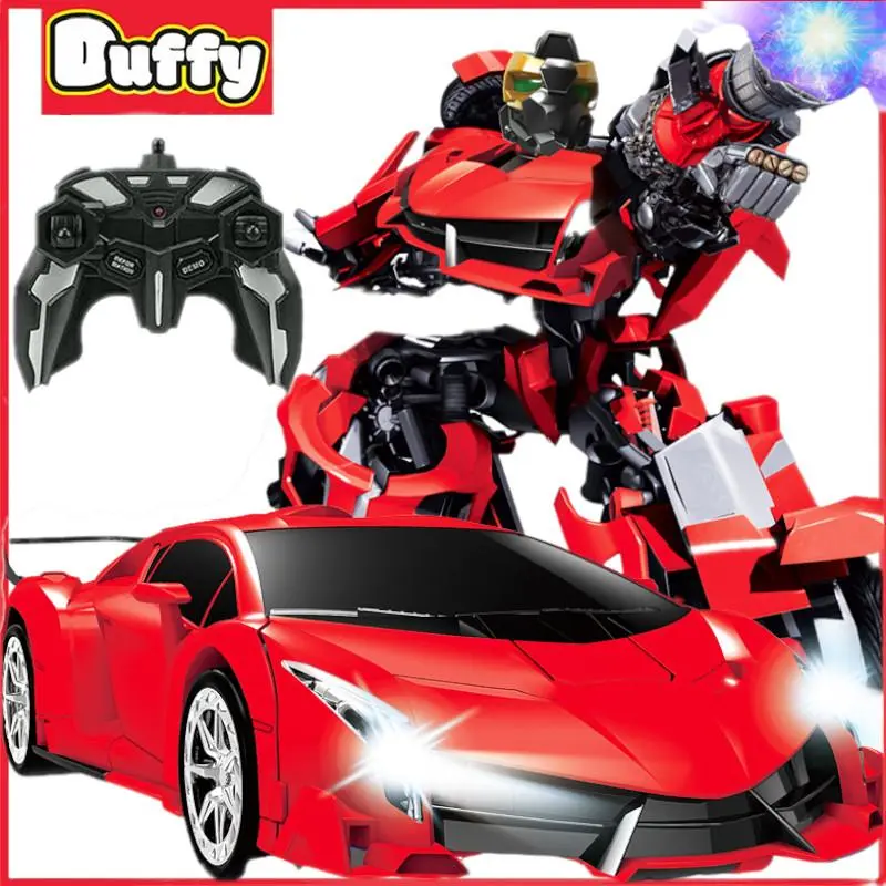 [Duffy toys](COD) Mobil Remote Control Robot Besar / Rc Transformer 1 : 18 Mobil Mainan Remot Control Jadi Robot Rechargeable Mainan Anak Jadi Robot Cas / Rc Mobil Robot Transformer /Robot Mainan Anak Laki laki 2