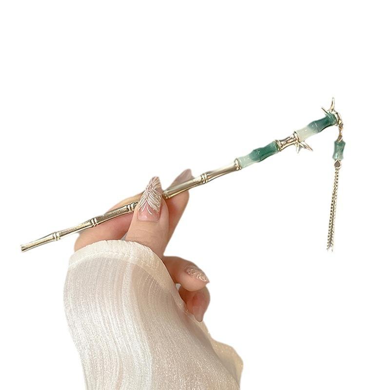 Kẹp Tóc, Phong Cách Trung Quốc Mới Cao Cấp, Kẹp Tóc Hoa Huệ Trong Thung Lũng, Siêu Thanh Lịch, Kẹp Tóc Tua Rua Lắc Bước, Phong Cách Cổ Trang, Phụ Kiện Tóc Hanfu, Mũ Cài Tóc 4