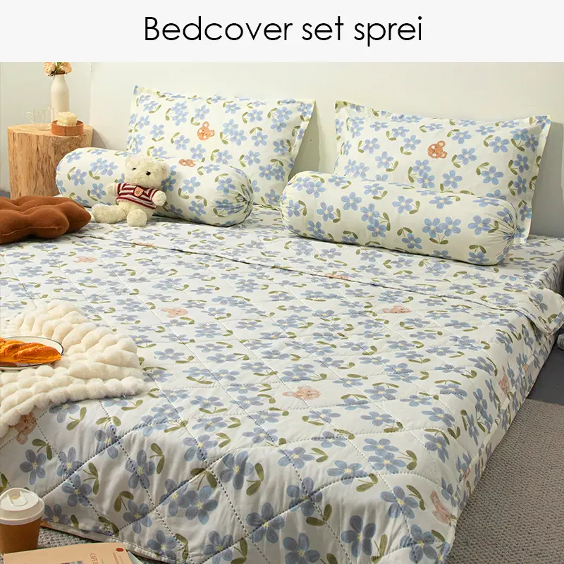 EXCLUSIVE - Dapatkan Sekarang Bedcover Sett Seprei King Size Katun Halus UK 120 160 180 7