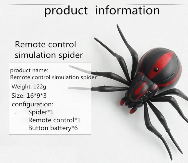 Product Introduction of Infrared Remote Control Cockroach Toy Animal Trick Terrifying Mischief Kids Toys Funny Novelty Gift RC Spider Ant 6