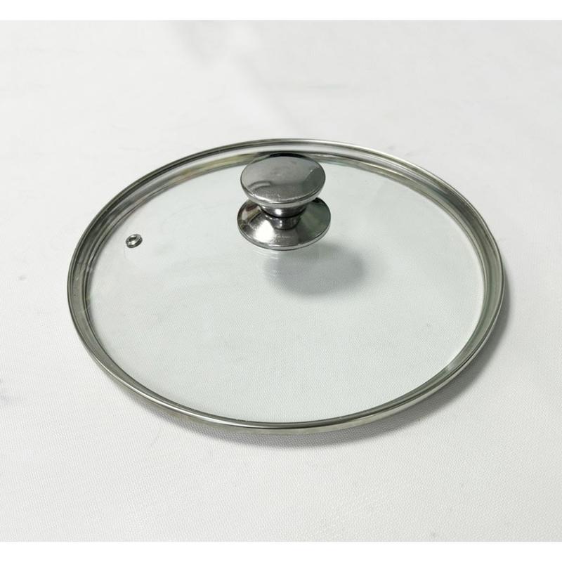 [Thành nồi thẳng] Nắp vung nồi, Nắp nồi, nắp chảo, nắp nồi lẩu, vung kính cường lực siêu bền kích thước sz từ 12 đến 32cm (Đủ bộ núm+vít)