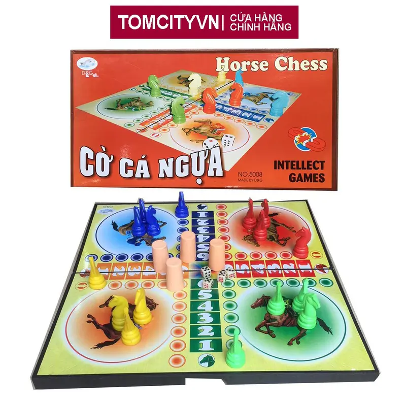 Cờ Cá Ngựa Nam Châm Cỡ Lớn Hàng Xịn 42X42cm - Đỗ Gia Board Game bộ  cờ 0