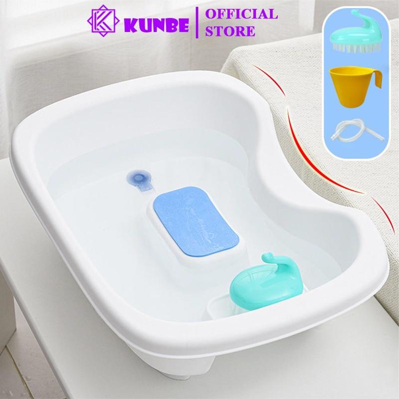 Chậu Gội Đầu Tại Giường KUNBE Tiện Lợi Cho Người Già Người Bệnh Bà Bầu
