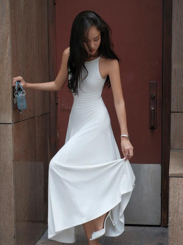 Đầm cổ yếm dáng dài BASIC PHOEBE DRESS 6