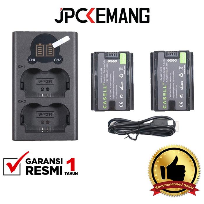 Gambar Casell Battery Fuji NP W235 2Pack + Dual Charger Fujifilm Camera NPW235 Garansi Resmi - Spesifikasi dari JPC Kemang Kota Administrasi Jakarta Selatan Tokopedia