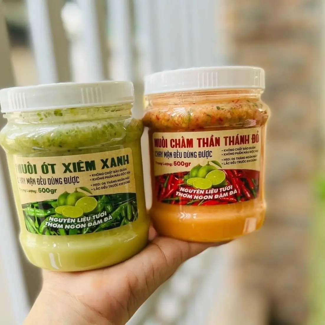 Muối chấm hải sản  THẦN THÁNH - CHẤM CẢ THẾ GIỚI ( hủ 500gr, 2 vị chọn lựa ) Tự nhiên Hữu cơ làm mát lựa chọn khỏe mạnh hơn