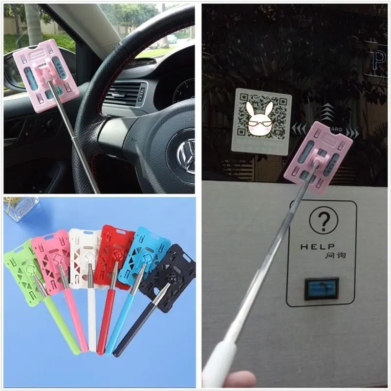 Tongkat asisten pembayaran/Tongkat E Toll/Portabel Tongtol Stainless Telescopic Tongtol Kartu E Toll/Tongkat Toll Tongkat Tol 1