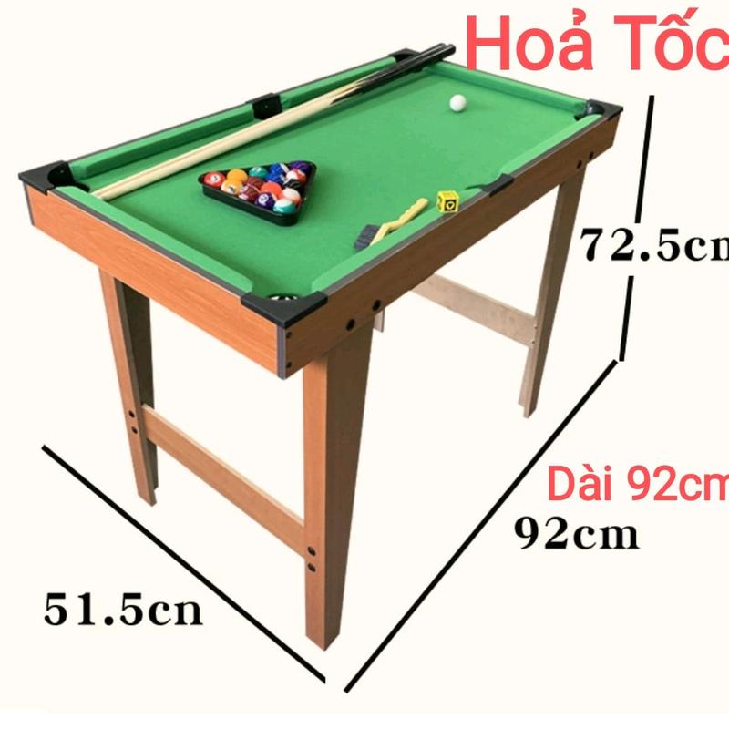 bida (Hàng Loại 1) Bàn Bi A Mini Gỗ 92x52x73cm, Bàn 6 lỗ Loại Lớn, Bàn Bi Da Cỡ To Cho Trẻ Em Và Gia Đình, Tăng Cường Vận Động Cho Trẻ