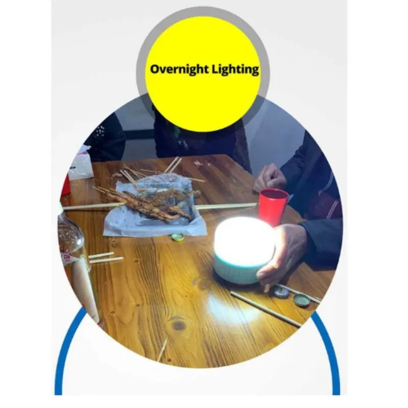 Lampu Emergency Tenda Camping Gantung LED SOLAR PANEL & USB 3 Mode Putih S-3329 Tahan 6-8 Jam Power Failure Emergency Night Market Outdoor Camping 2