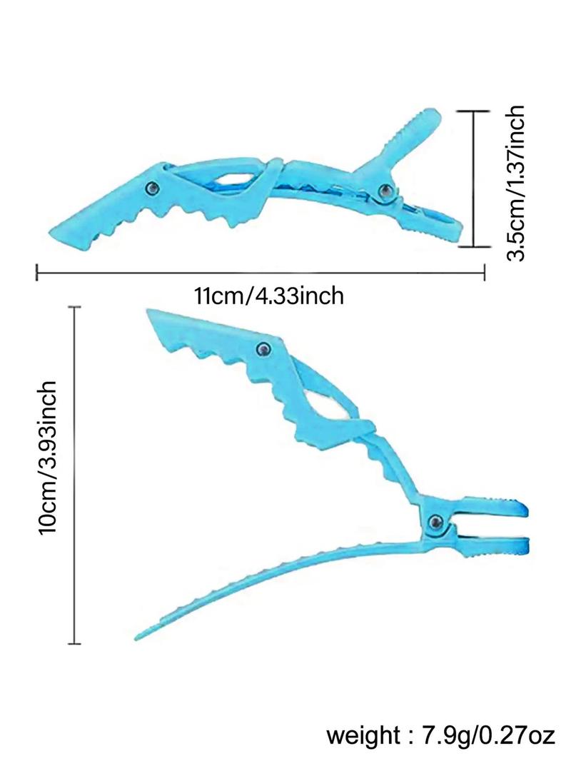 Product Introduction of 5pcs/set Women's Alligator Hair Clip, Solid Color Salon Hair Clips, Plastic Hair Clips, Daily Hairstyle for Hair Dyeing and Divisions, Barrettes 8