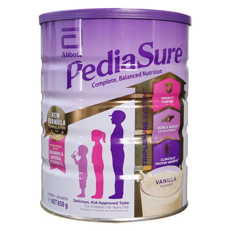 Sữa Pediasure ÚC nắp tím 850gram