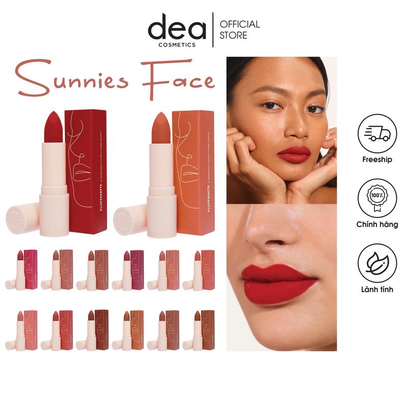 Son lì sunnies face fluffmatte Hot full bảng màu sale