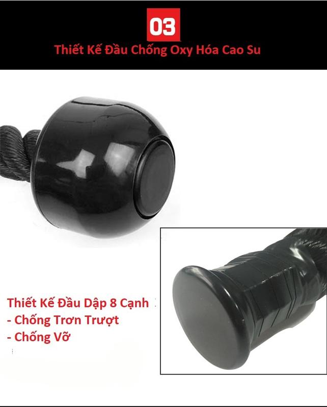 Dây Thừng Tập Cáp Tricep Rope , Tập Cơ Tam Đầu , Lưng Xô, Vai , Tay Sau , Tay Trước, Cơ Bụng 4