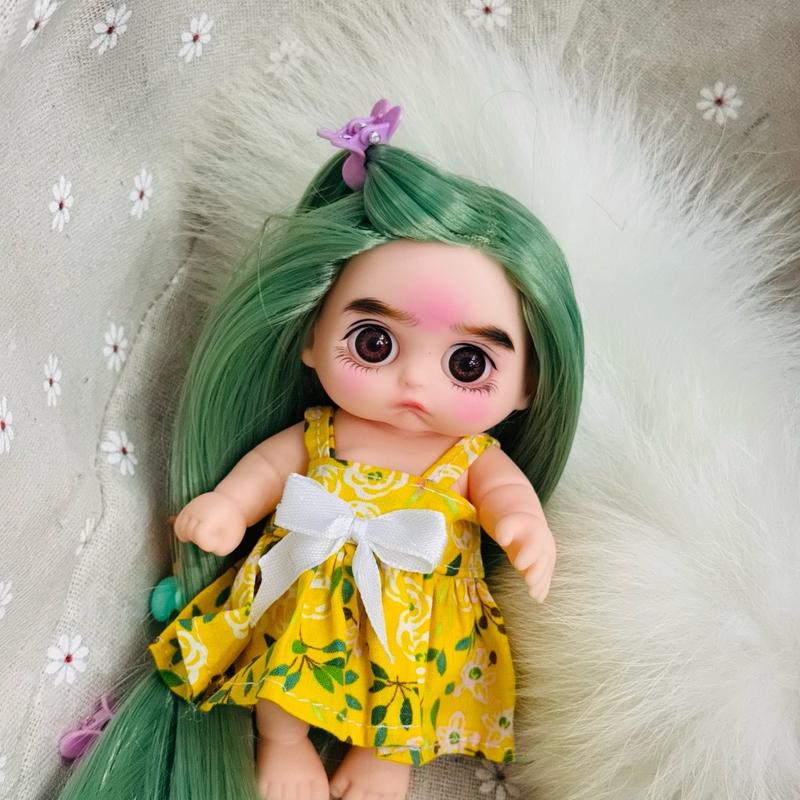 Búp Bê 5 inch Trang Điểm Làm Tóc Dễ Thương Kèm Kẹp Tóc - Đồ Chơi Mô Phỏng Sáng Tạo Sinh Động - Toy dolly blindbox doll 22