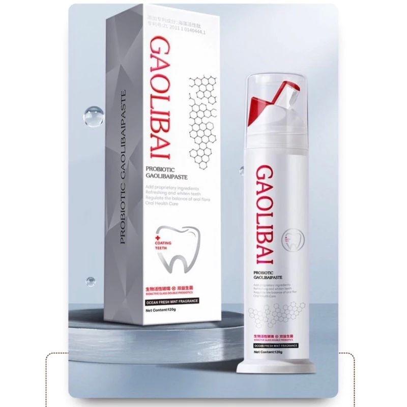 (Combo 2 Tuýp)Kem Đánh Răng Nano Bạc GAOLIBAI Làm Sạch Mảng Bám Cao Răng Và Giúp Trắng Răng 5