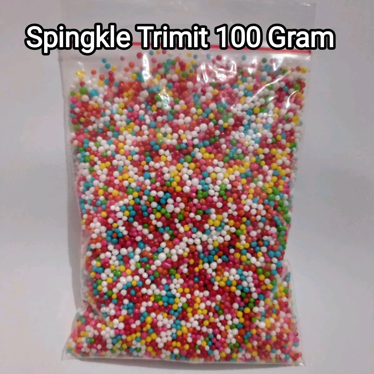 Repack 100 Gram Elmer Springkel rainbow bulat trimit dekorasi kue ...