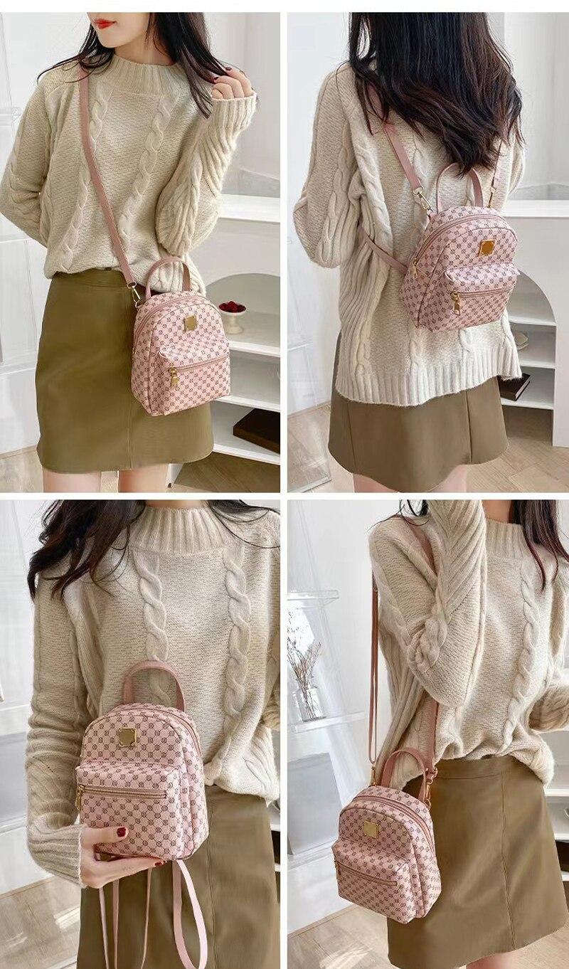 Product Introduction of Classic Women Backpack Fashion School Bags Female Daily Shopping Girl Backpacks Schoolbags 18