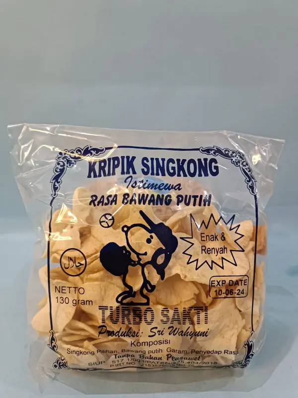 Paket Berlima (Isi 5 BKS) Keripik Singkong Khas Manding Sumenep Madura Cemilan/Makanan Ringan/Snack Rasa Bawang dan Pedas Manis Enak Murah Gurih Renyah 5