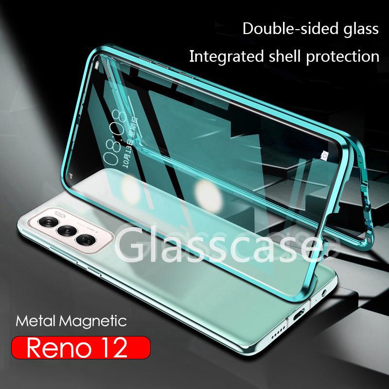 Product Introduction of สำหรับ OPPO Reno 12 F Pro 12F 12pro Reno12 Reno12f Reno12pro 5G 2024 เคสโทรศัพท์กระจกสองด้าน แม่เหล็ก แม่เหล็ก กันชนโลหะ เต็ม 360° ฝาครอบป้องกันแบบแข็ง 13