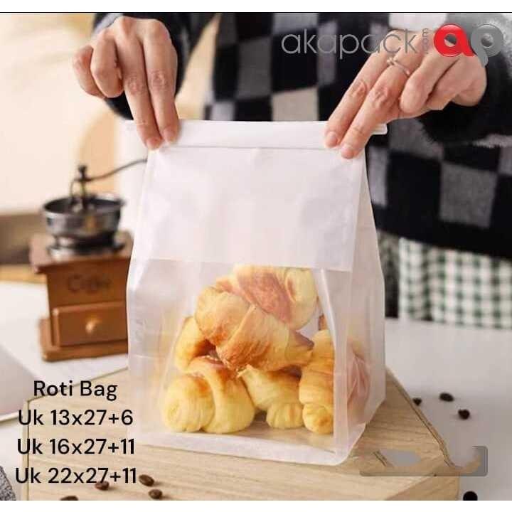 Roti Bag / Kantong Roti Kertas Transparan / Paper Bag Roti - Shop ...
